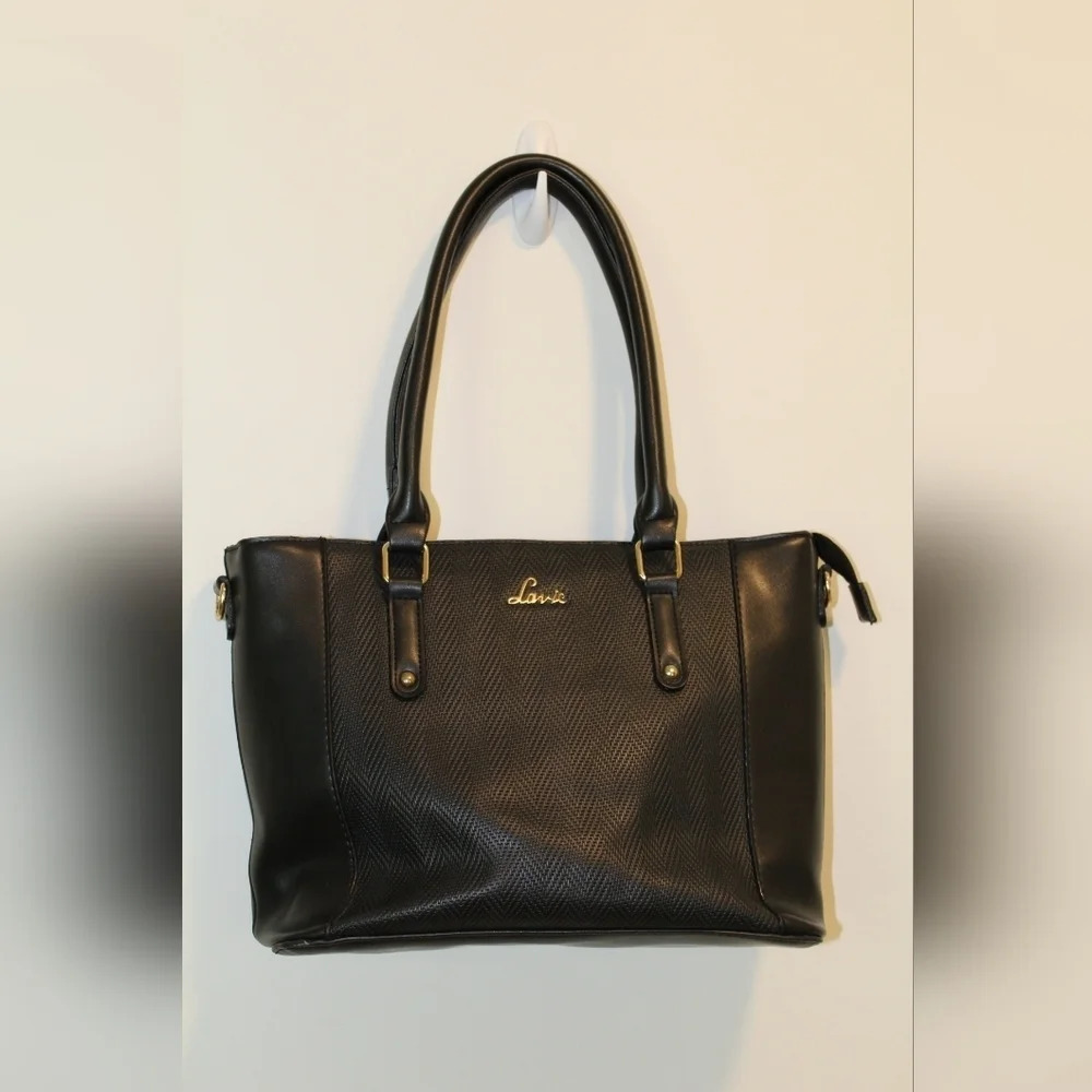 C- Lavie World black horse faux leather tote handbag